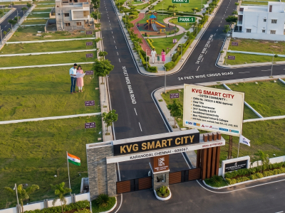 KVG Smart City CMDA and RERA approved layout in Karanodai Chennai
