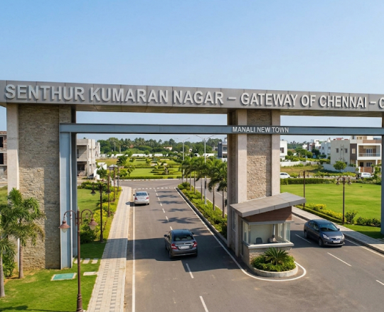 Senthur Kumaran Nagar villa plots township in Manali New Town Chennai